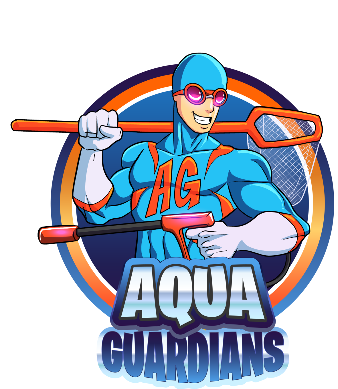 Aqua Guardians pool cleaning gulf breeze logo